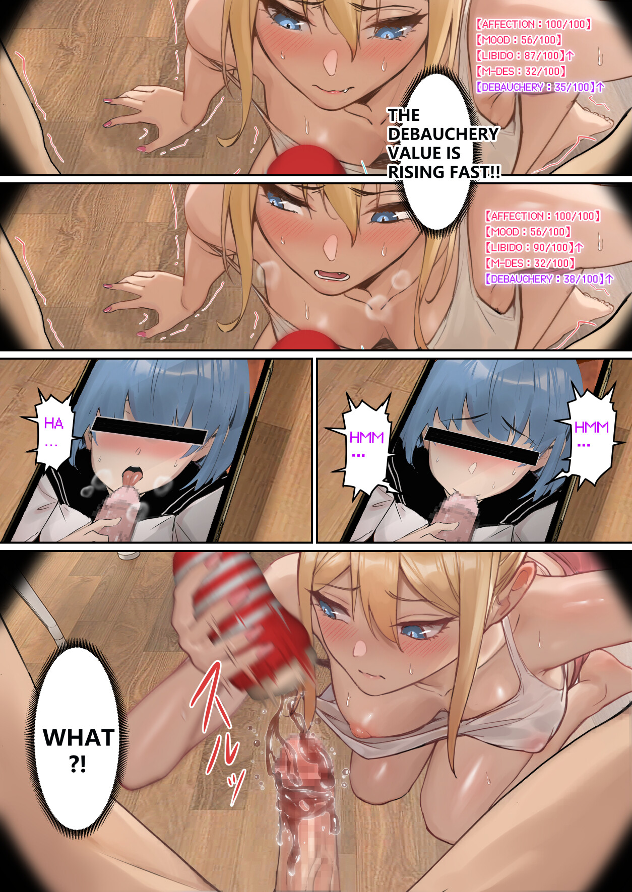 Hentai Manga Comic-My AR glasses can see various stats about my foster sister?!-Read-71